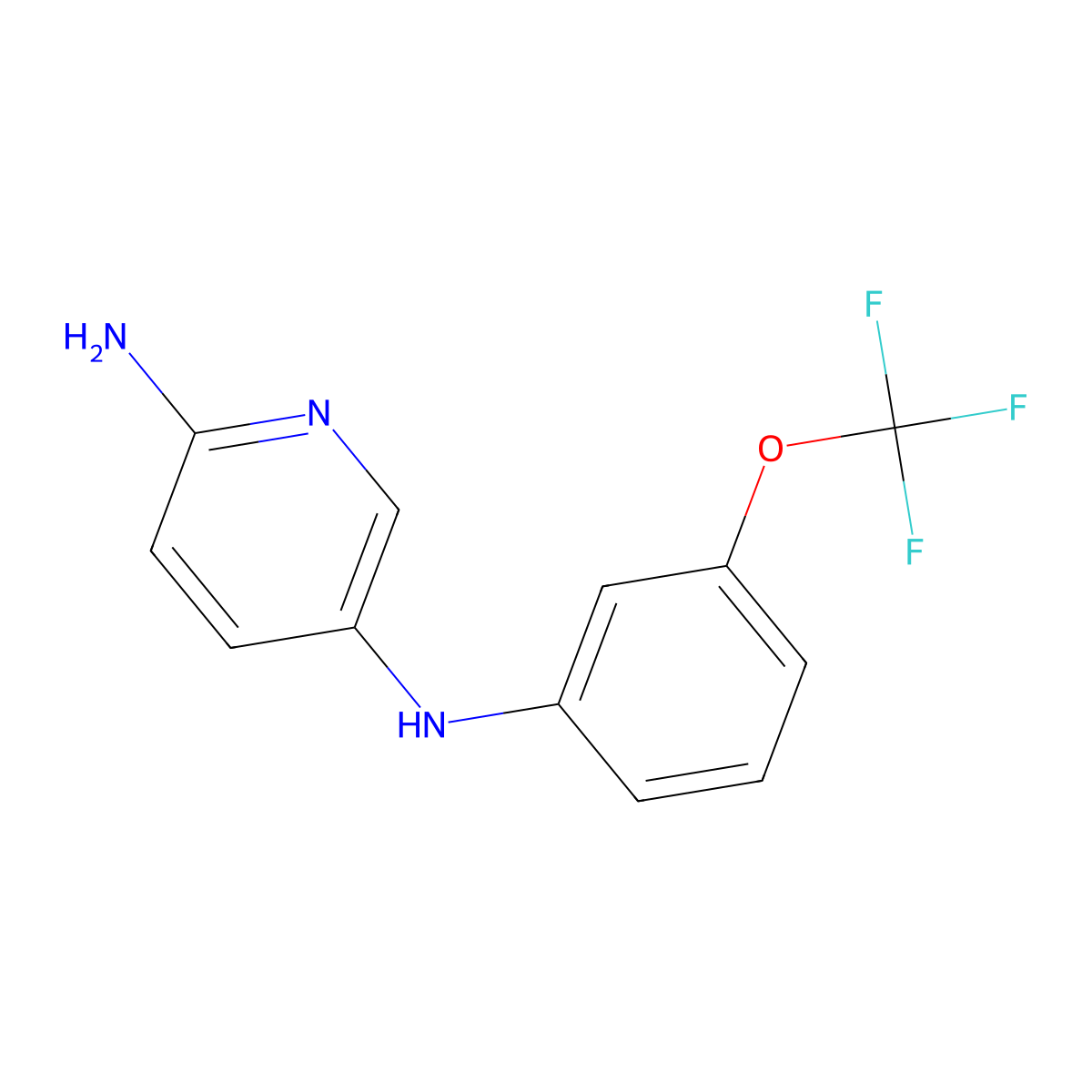 N5-[3-(trifluoromethoxy)phenyl]pyridine-2,5-diamine molecular structure, CAS 1038326-77-0