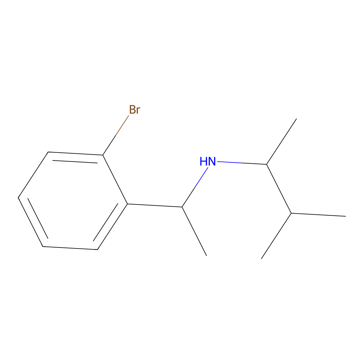 [1-(2-Bromophenyl)ethyl](3-methylbutan-2-yl)amine molecular structure, CAS 1038328-59-4