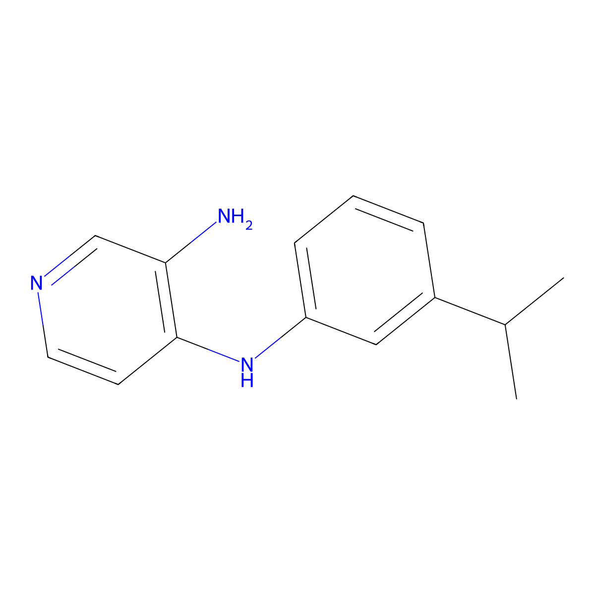 N4-[3-(propan-2-yl)phenyl]pyridine-3,4-diamine molecular structure, CAS 1038332-61-4