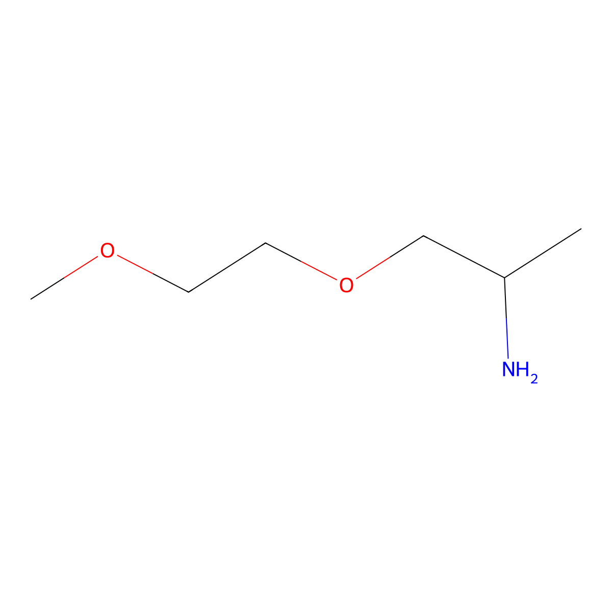 1-(2-Aminopropoxy)-2-methoxyethane molecular structure, CAS 1038338-13-4