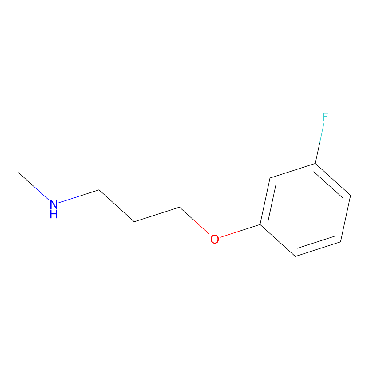 3-(3-fluorophenoxy)-N-methylpropan-1-amine molecular structure, CAS 1038356-26-1