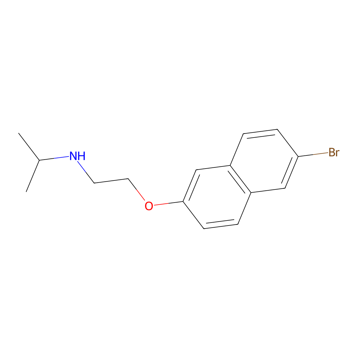 {2-[(6-Bromonaphthalen-2-yl)oxy]ethyl}(propan-2-yl)amine molecular structure, CAS 1038356-49-8