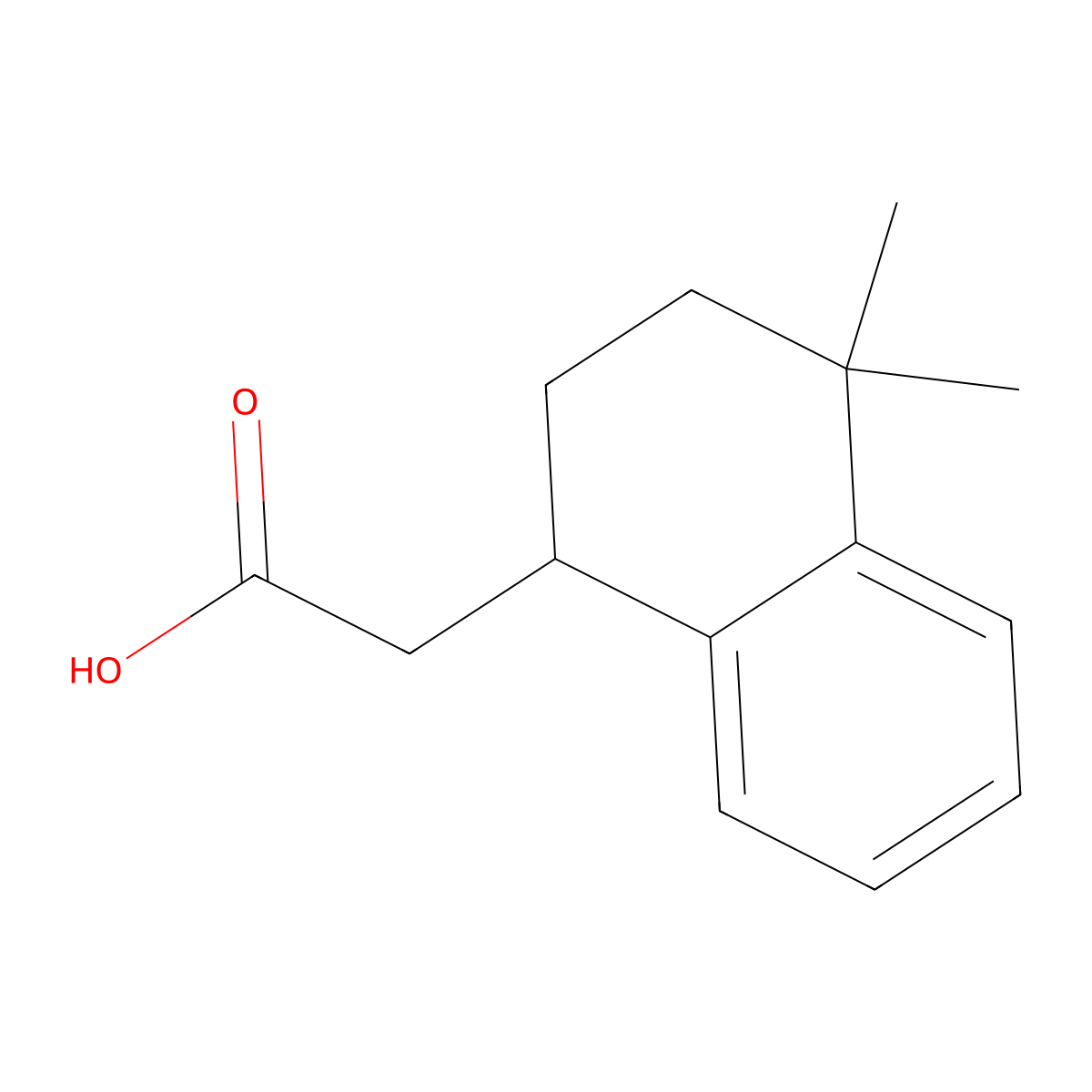 2-(4,4-Dimethyl-1,2,3,4-tetrahydronaphthalen-1-yl)acetic acid molecular structure, CAS 1038360-49-4
