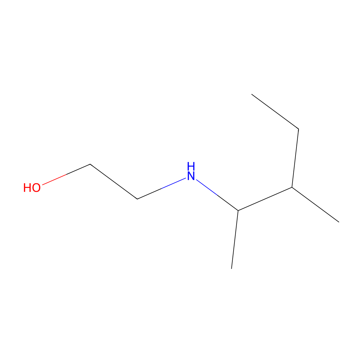 2-[(3-Methylpentan-2-yl)amino]ethan-1-ol molecular structure, CAS 1038368-17-0
