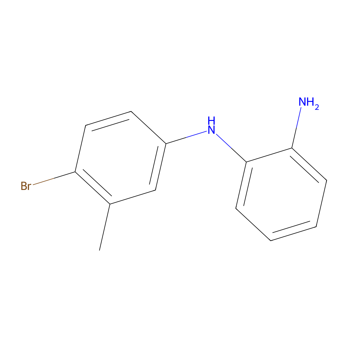 N1-(4-Bromo-3-methylphenyl)benzene-1,2-diamine molecular structure, CAS 1038370-56-7