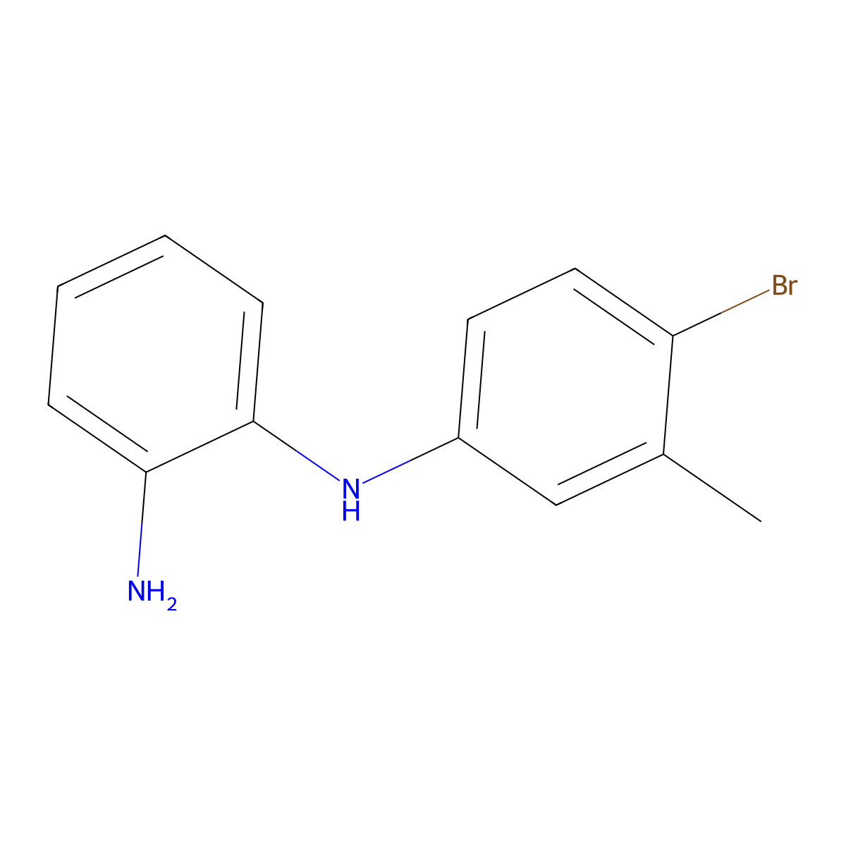 N1-(4-Bromo-3-methylphenyl)benzene-1,2-diamine molecular structure, CAS 1038370-56-7