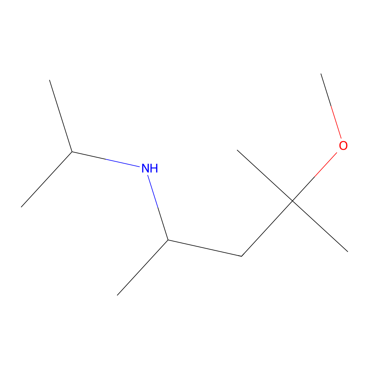 (4-Methoxy-4-methylpentan-2-yl)(propan-2-yl)amine molecular structure, CAS 1038370-82-9