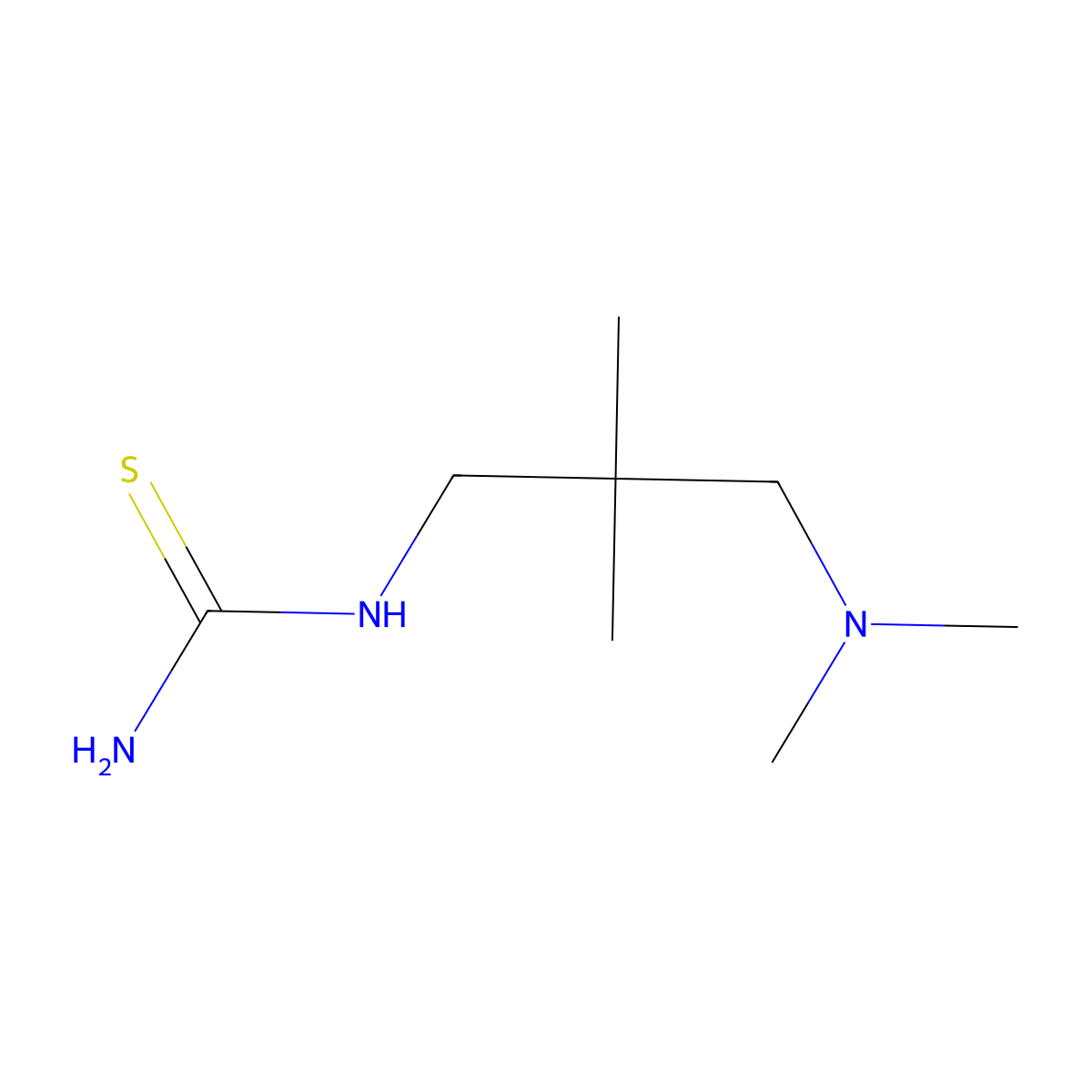 [3-(Dimethylamino)-2,2-dimethylpropyl]thiourea molecular structure, CAS 1038374-89-8
