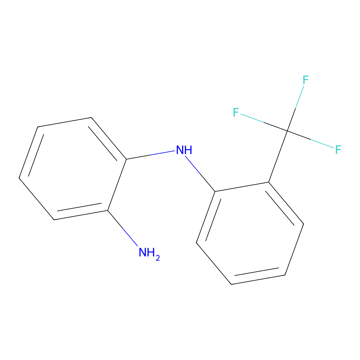 N1-[2-(trifluoromethyl)phenyl]benzene-1,2-diamine molecular structure, CAS 1038384-29-0