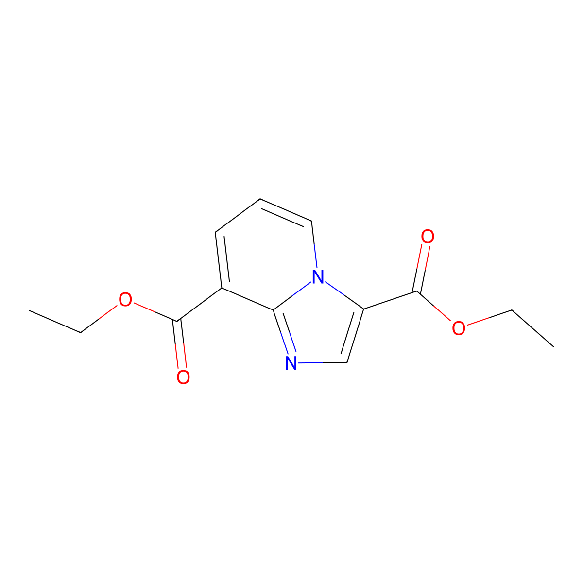 Diethyl imidazo[1,2-a]pyridine-3,8-dicarboxylate molecular structure, CAS 1038391-15-9