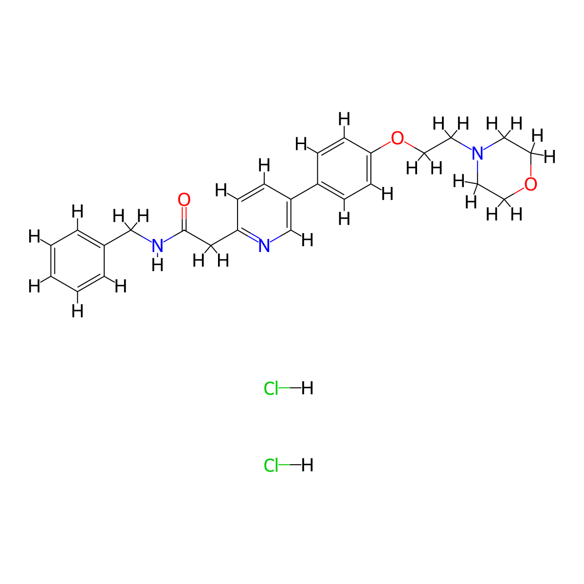 KX2-391 dihydrochloride molecular structure, CAS 1038395-65-1
