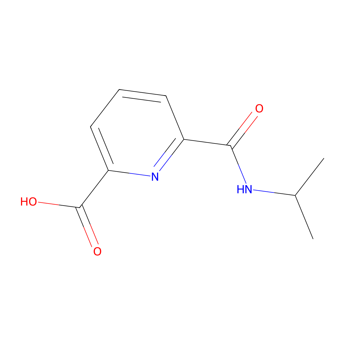 6-[(Propan-2-yl)carbamoyl]pyridine-2-carboxylic acid molecular structure, CAS 1038407-00-9