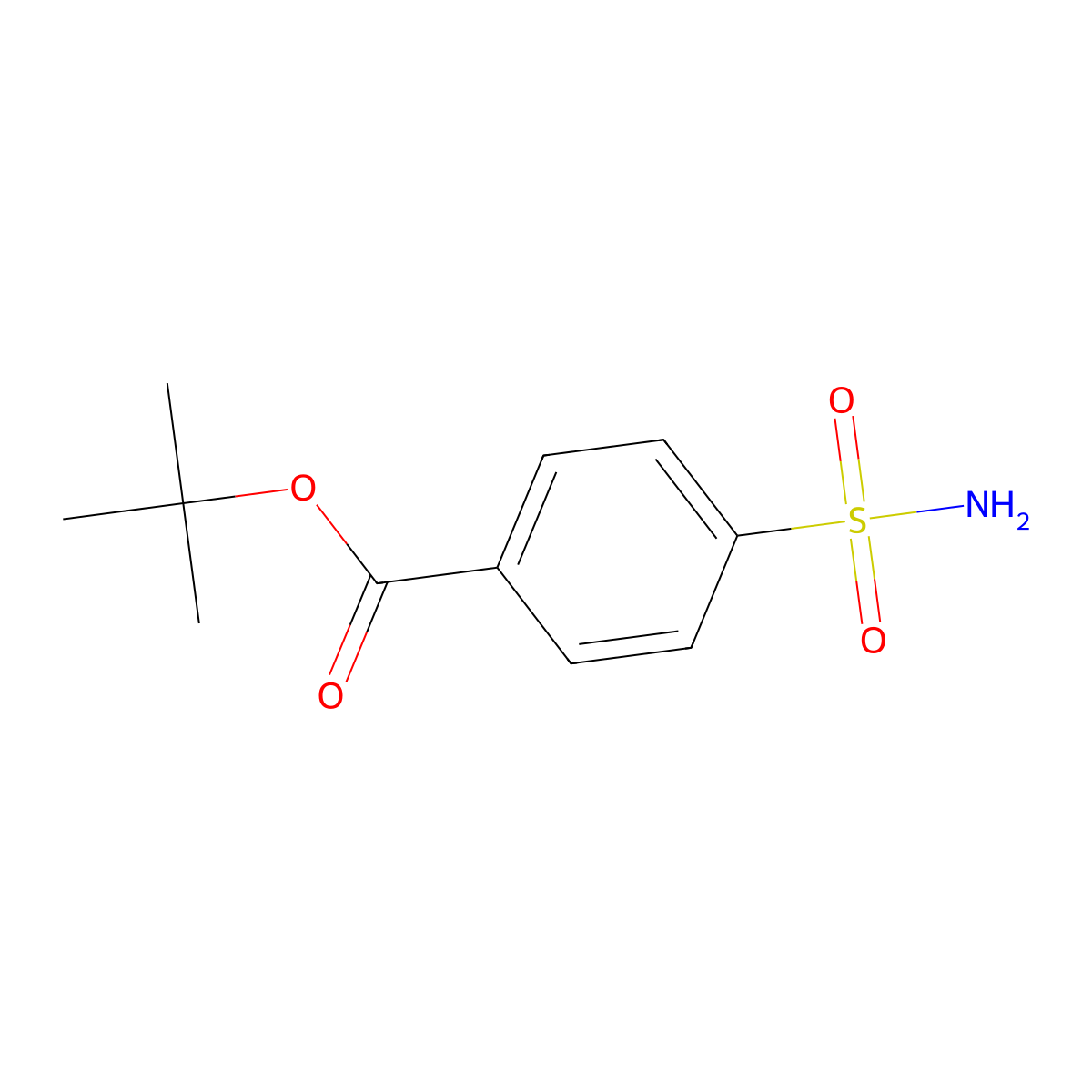 4-(Tert-butoxycarbonyl)benzenesulfonamide molecular structure, CAS 103852-88-6