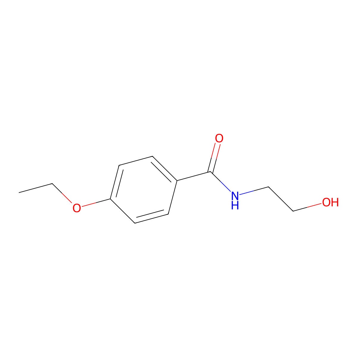4-ethoxy-N-(2-hydroxyethyl)benzamide molecular structure, CAS 103853-85-6