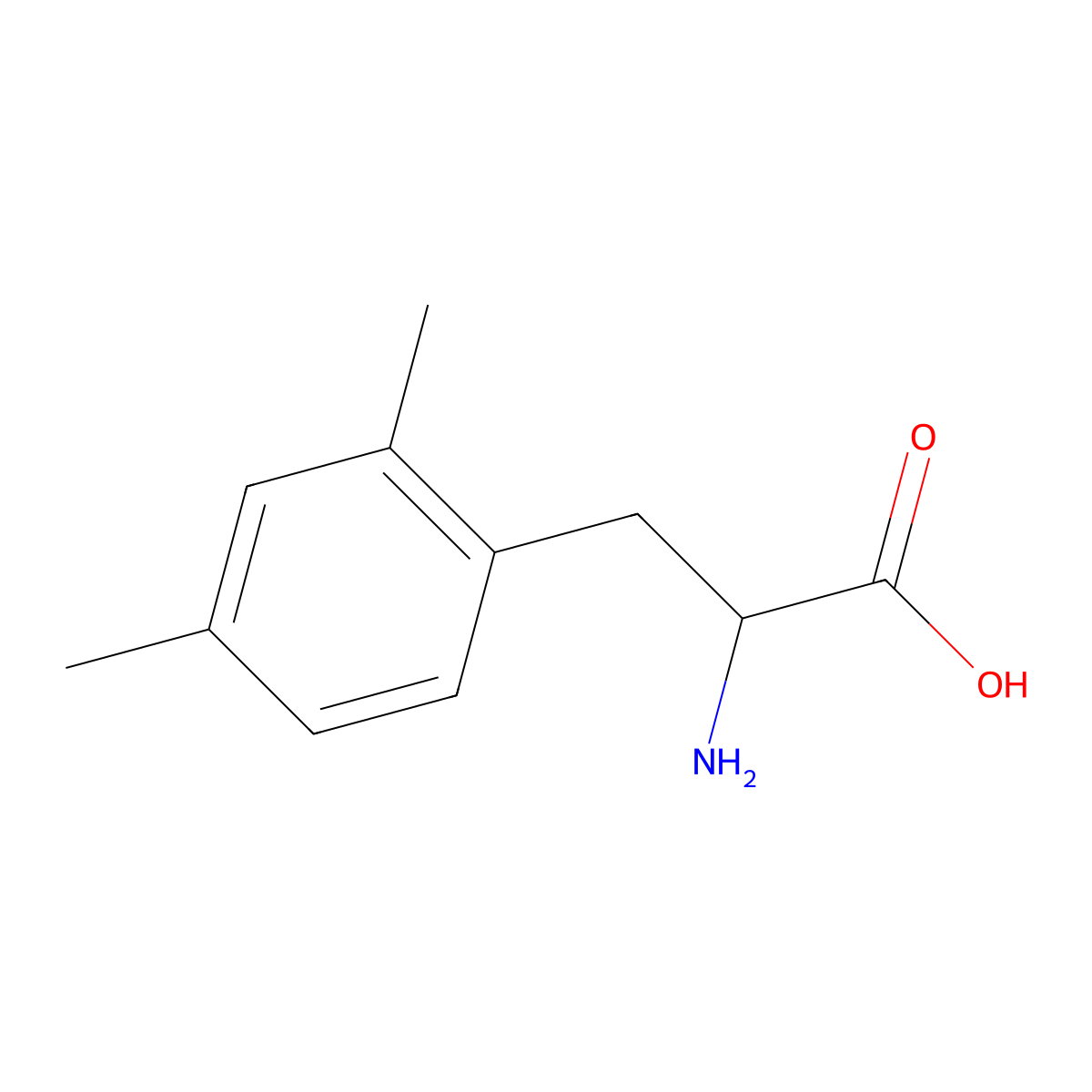 2-Amino-3-(2,4-dimethylphenyl)propanoic acid molecular structure, CAS 103854-24-6