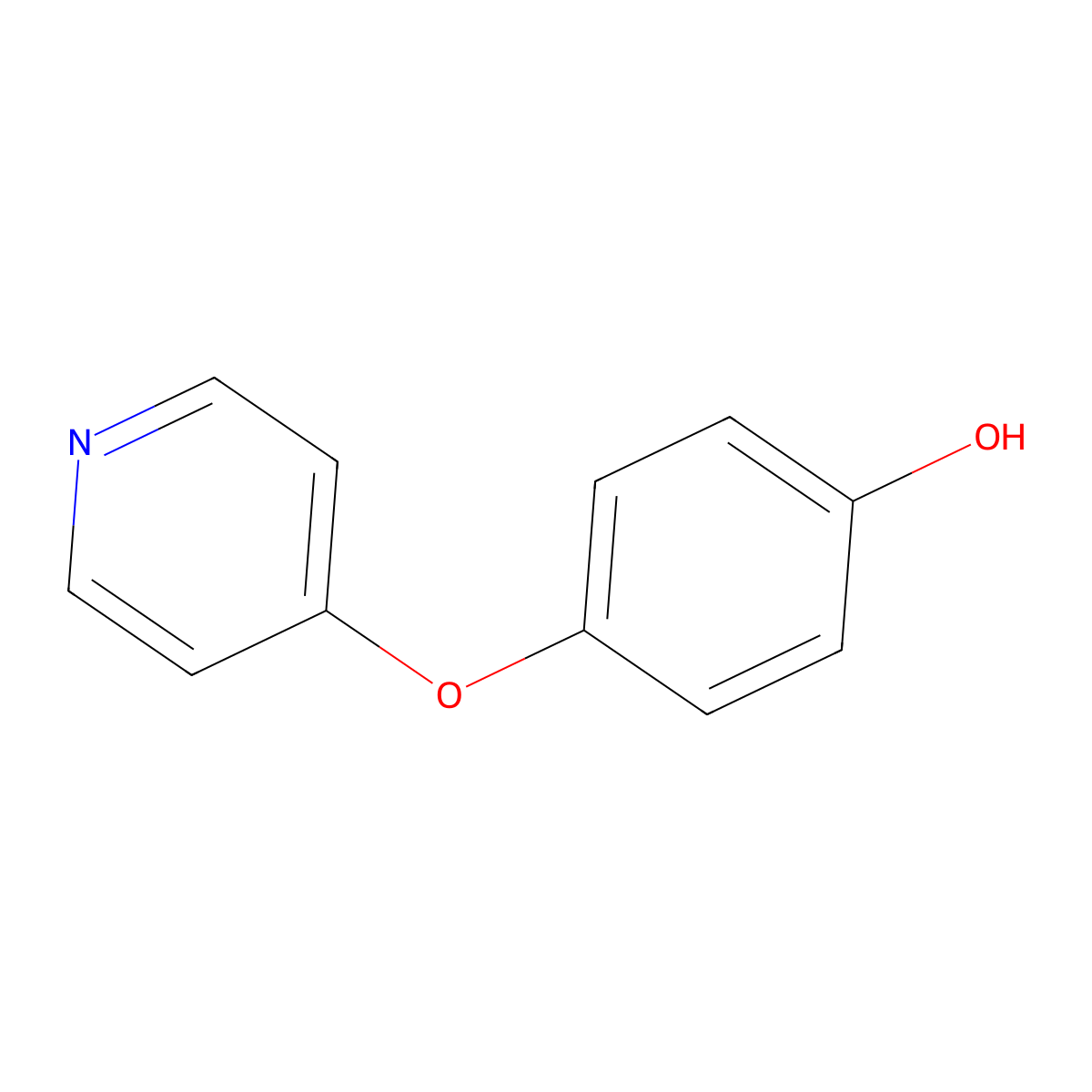 4-(Pyridin-4-yloxy)phenol molecular structure, CAS 103854-63-3
