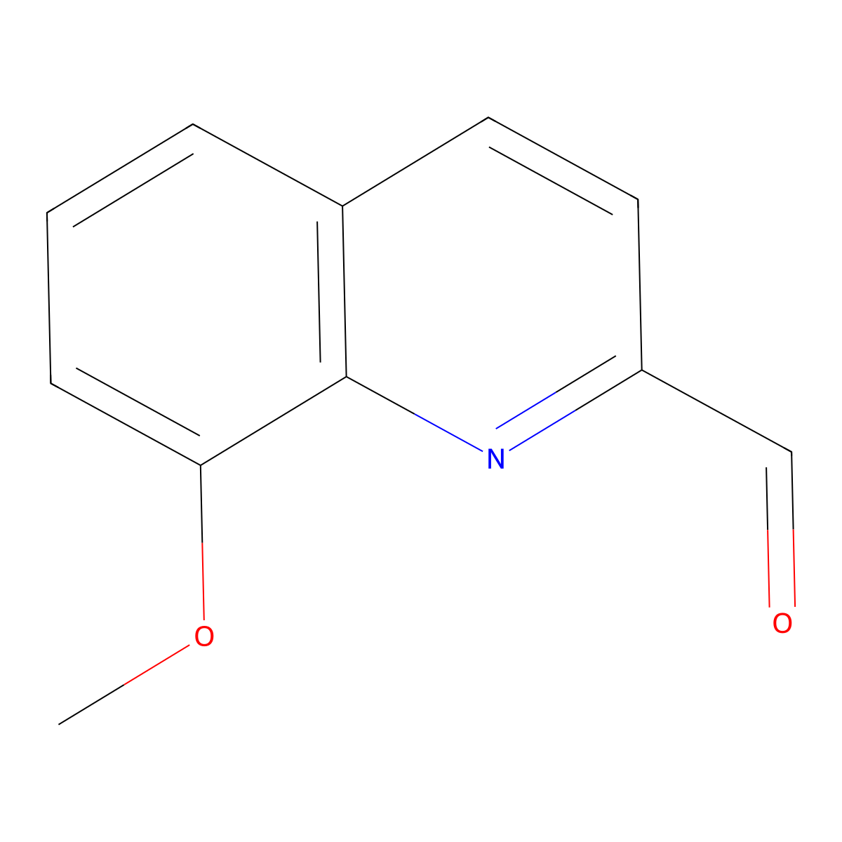 8-Methoxyquinoline-2-carbaldehyde molecular structure, CAS 103854-64-4