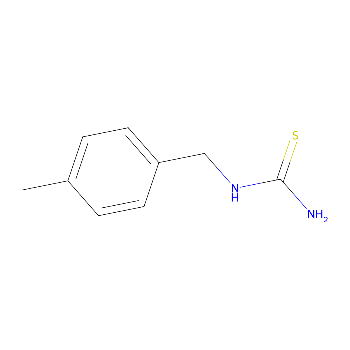 1-(4-Methylbenzyl)-2-thiourea molecular structure, CAS 103854-74-6