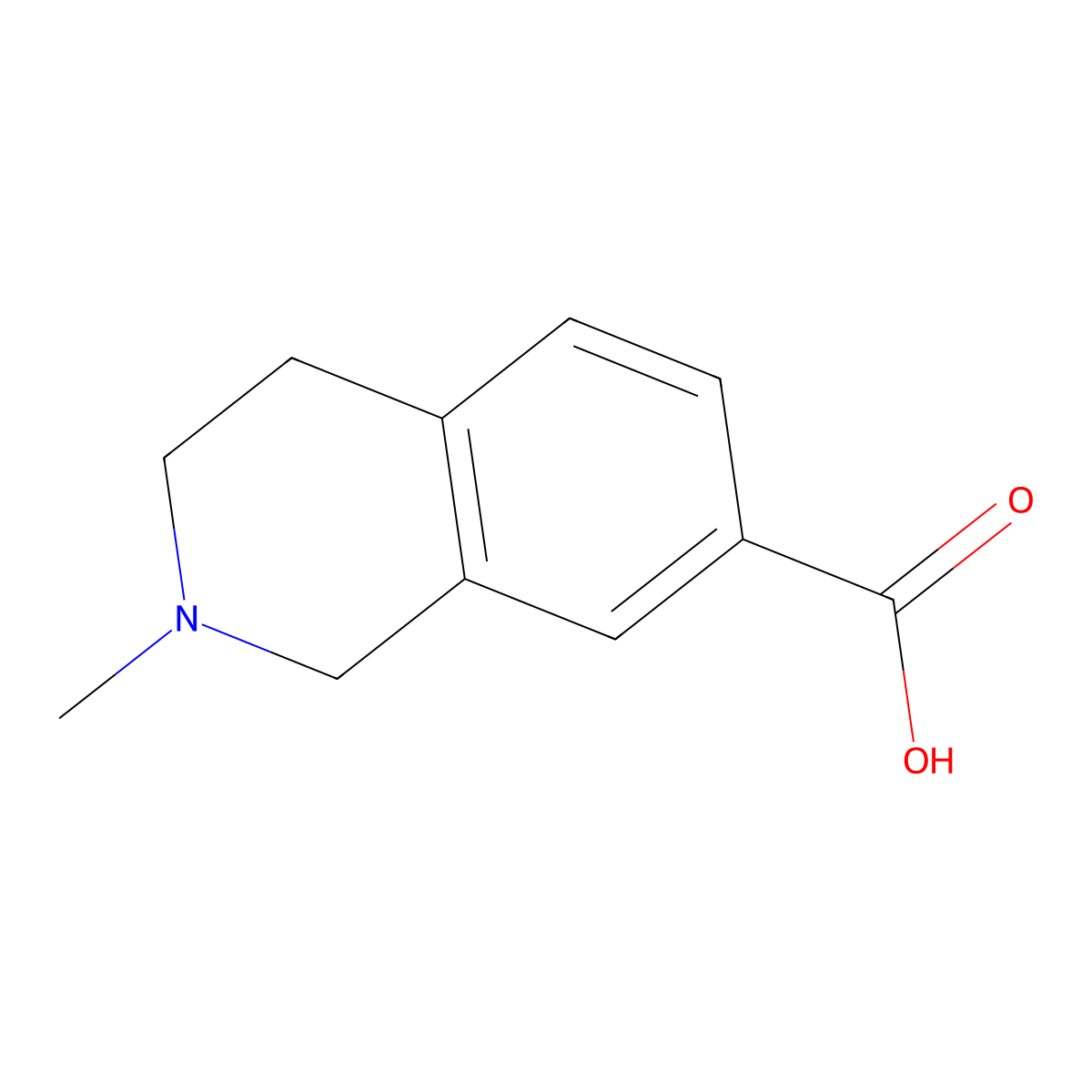 2-Methyl-1,2,3,4-tetrahydroisoquinoline-7-carboxylic acid molecular structure, CAS 1038549-53-9