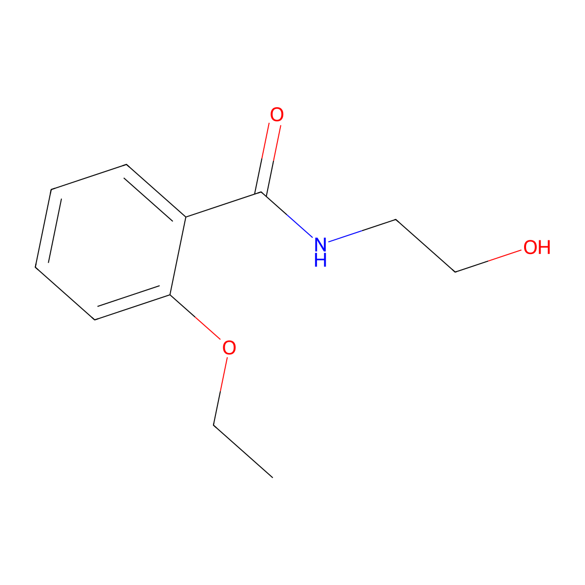 2-ethoxy-N-(2-hydroxyethyl)benzamide molecular structure, CAS 103856-07-1