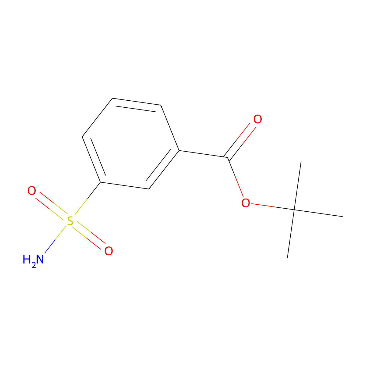 Tert-butyl 3-sulfamoylbenzoate molecular structure, CAS 103856-21-9
