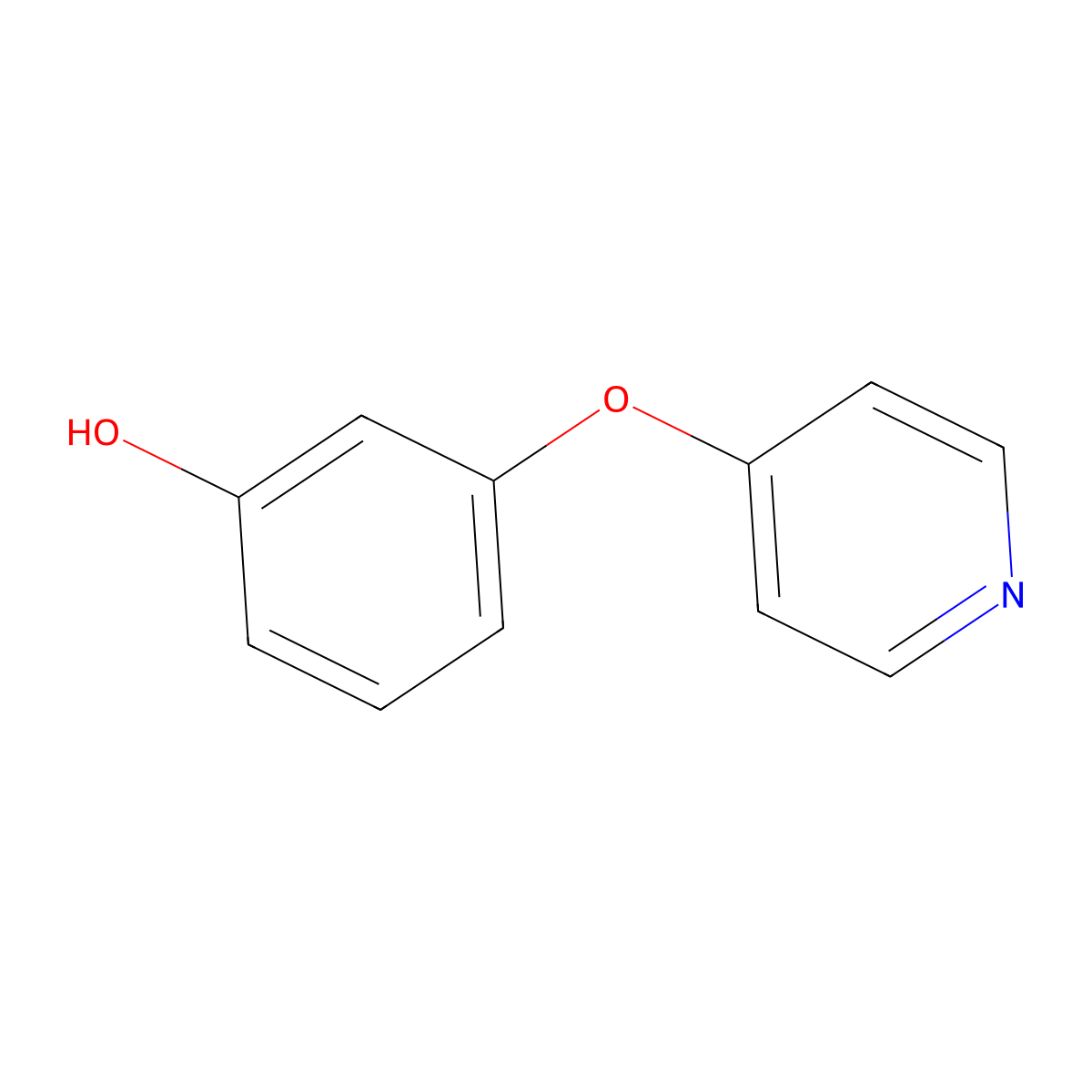 3-(Pyridin-4-yloxy)phenol molecular structure, CAS 103856-58-2