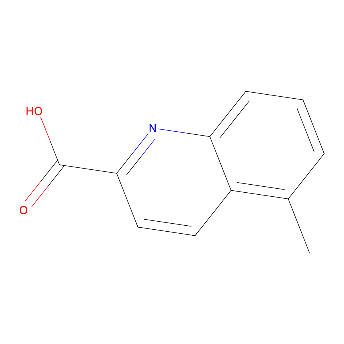 5-Methylquinoline-2-carboxylic acid molecular structure, CAS 103856-59-3