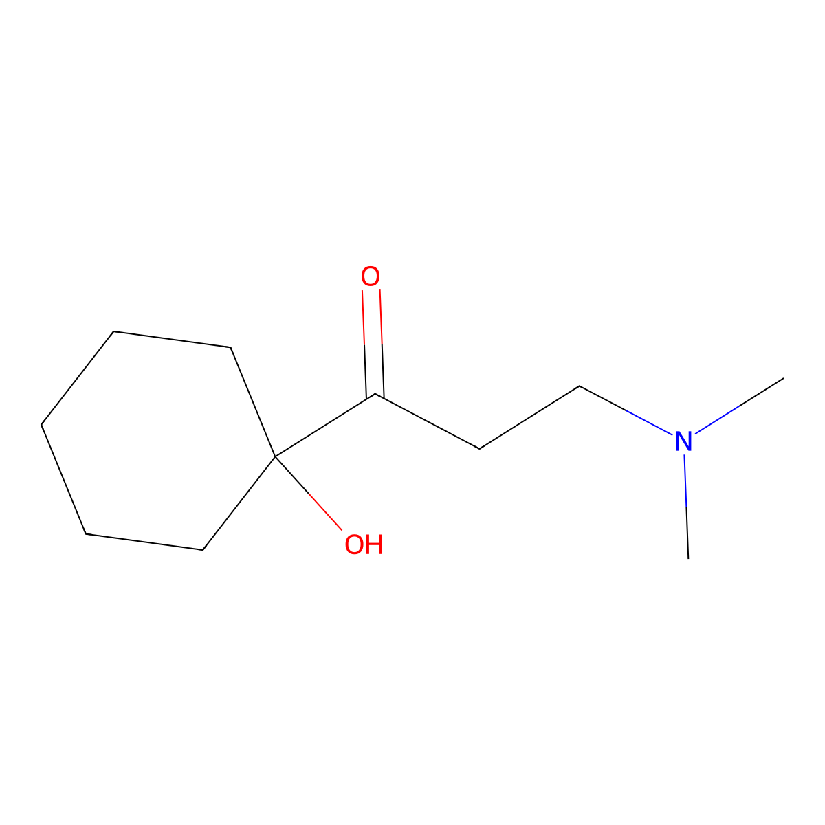 3-(Dimethylamino)-1-(1-hydroxycyclohexyl)propan-1-one molecular structure, CAS 103857-06-3