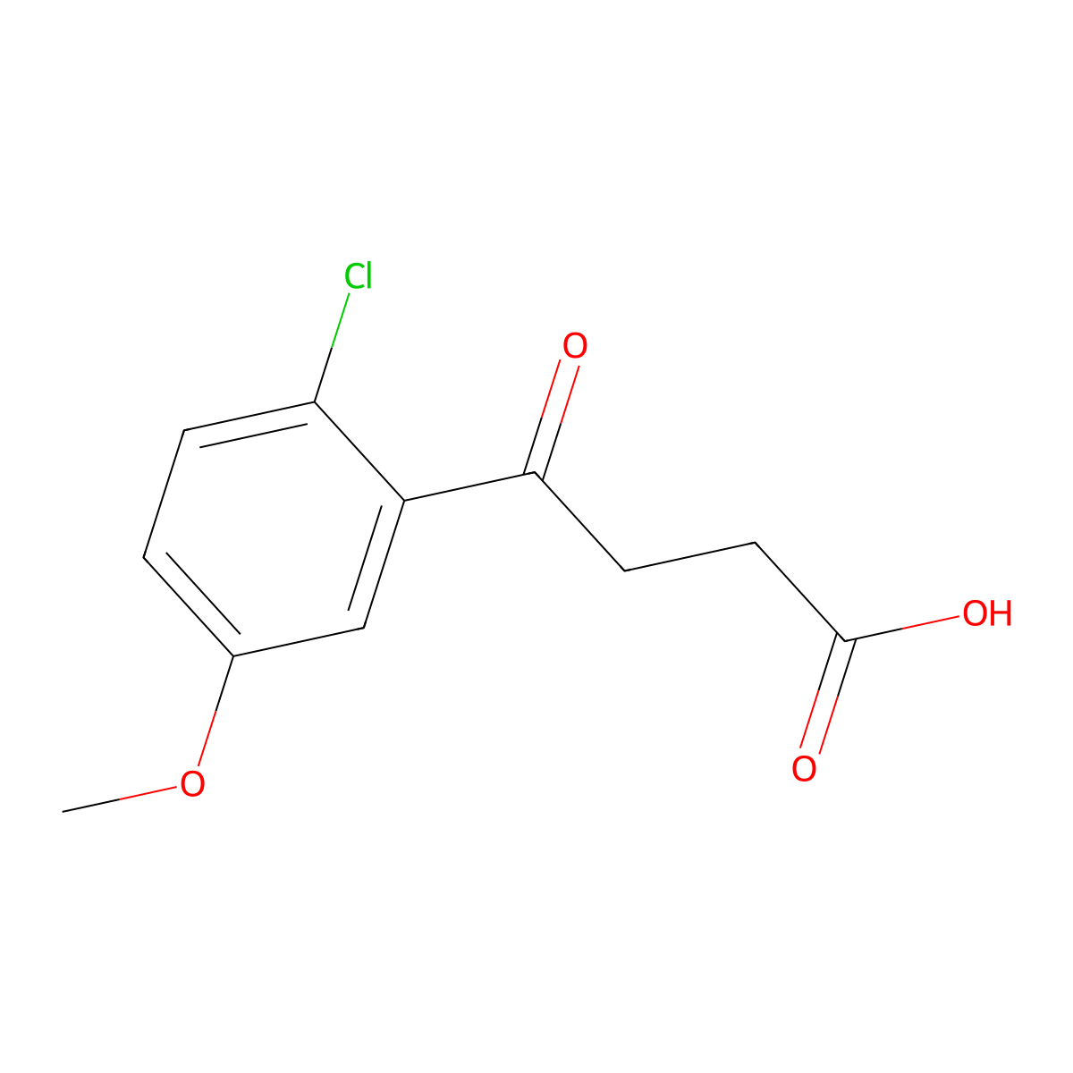 4-(2-Chloro-5-methoxyphenyl)-4-oxobutanoic acid molecular structure, CAS 103857-60-9