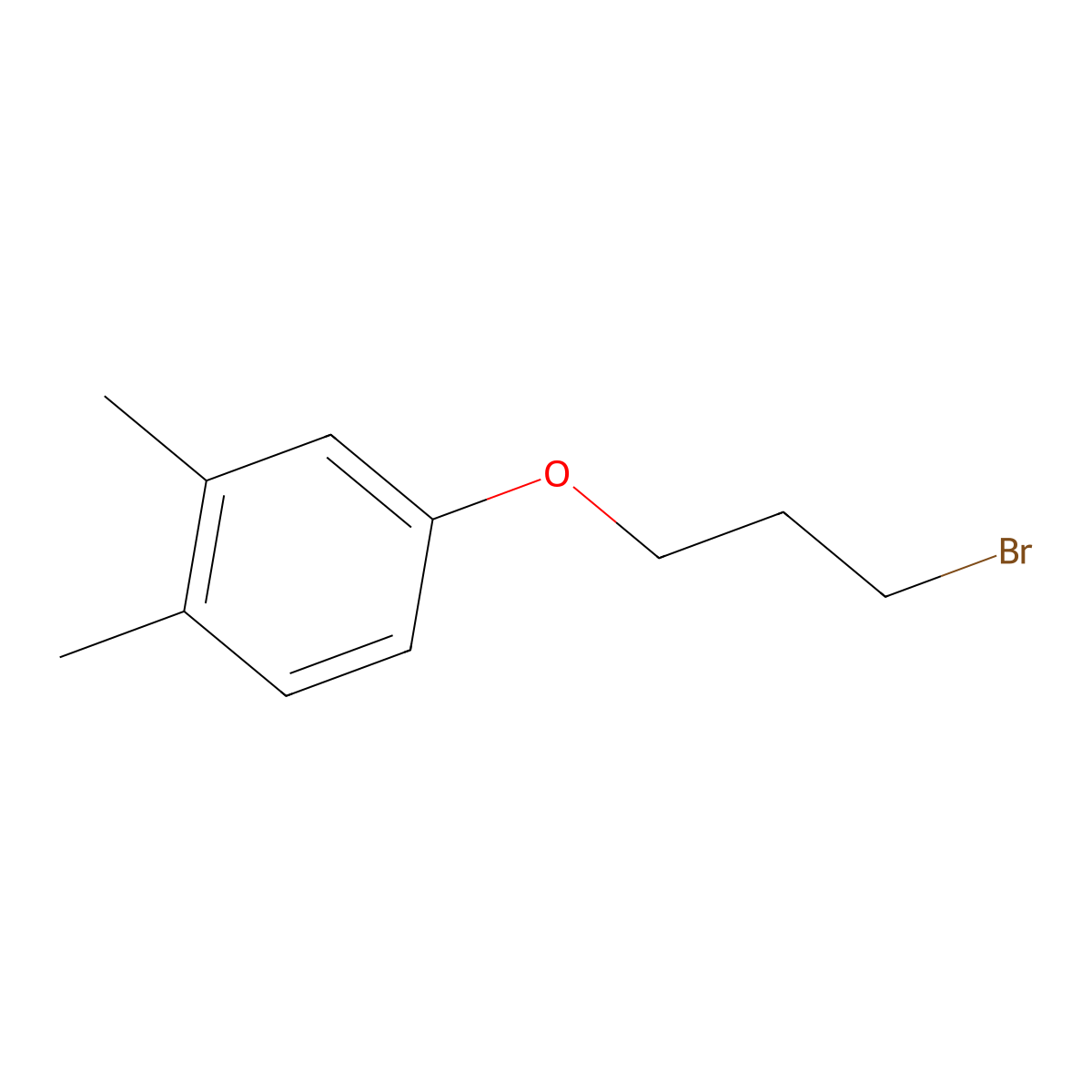 4-(3-Bromopropoxy)-1,2-dimethylbenzene molecular structure, CAS 103857-79-0