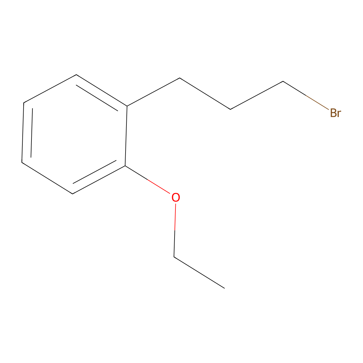1-(3-Bromopropyl)-2-ethoxybenzene molecular structure, CAS 103857-80-3