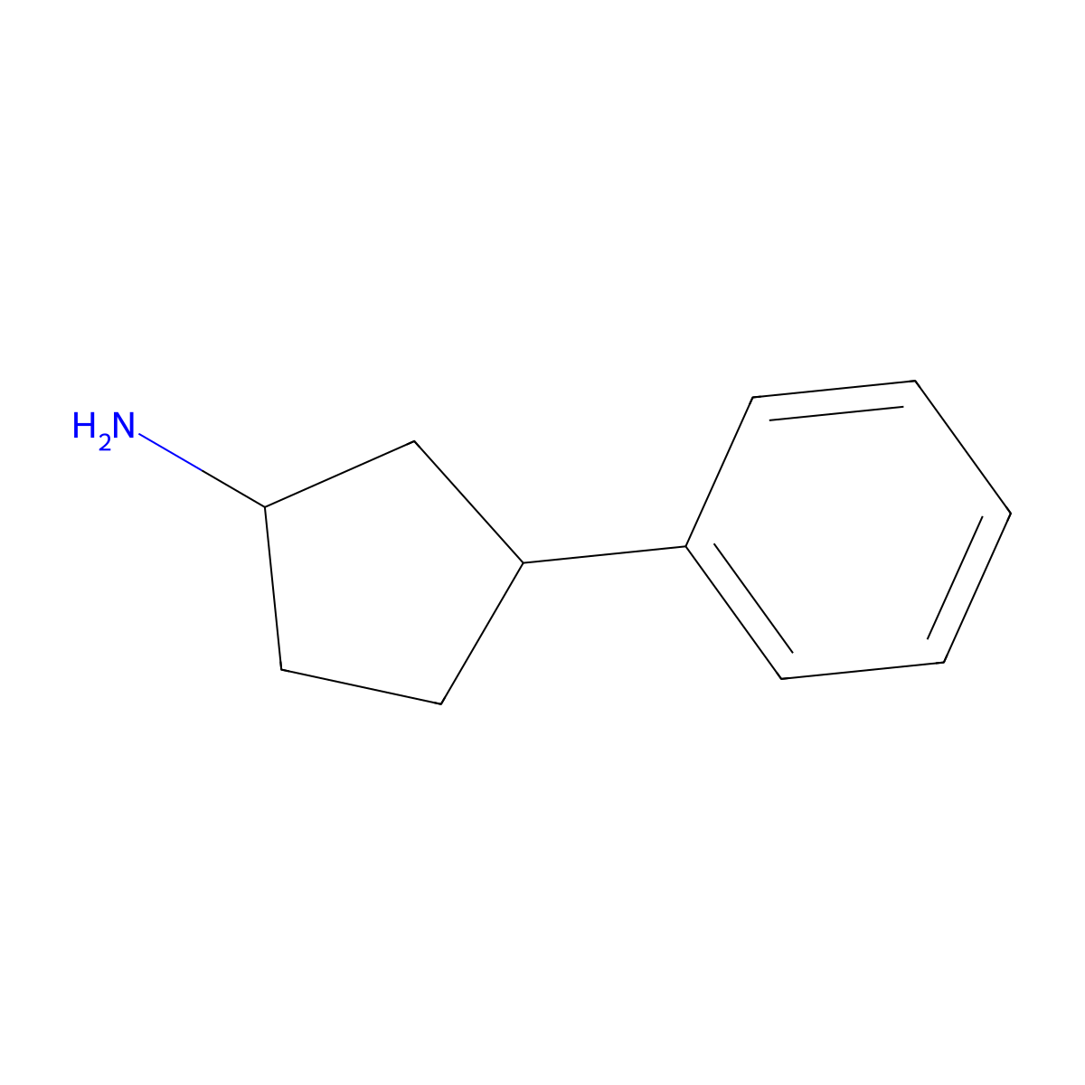 3-Phenylcyclopentan-1-amine molecular structure, CAS 103858-37-3