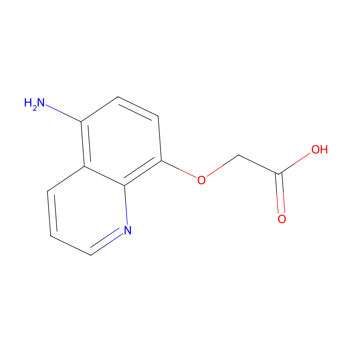 2-[(5-Aminoquinolin-8-yl)oxy]acetic acid molecular structure, CAS 103858-64-6