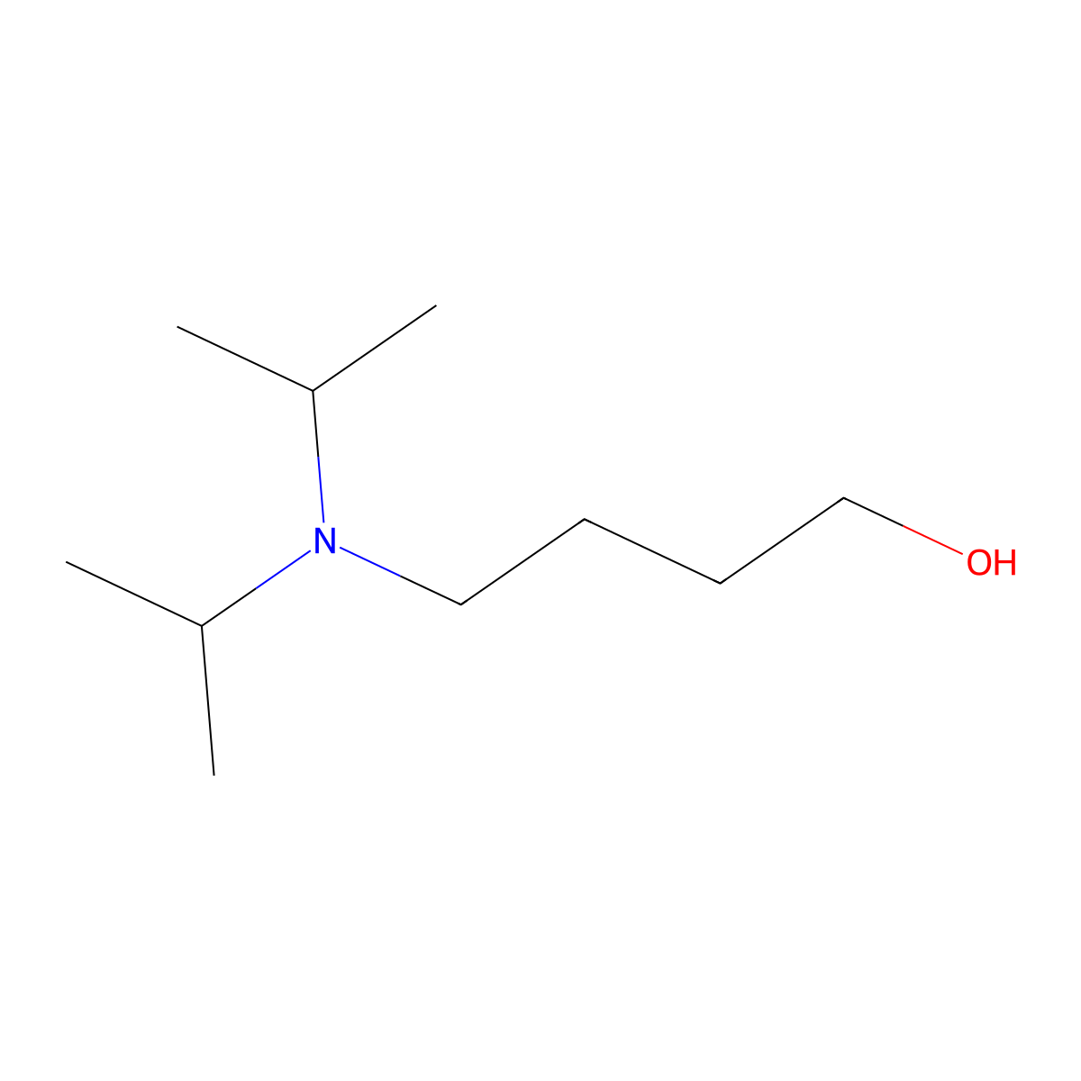4-(Diisopropylamino)butan-1-ol molecular structure, CAS 103859-38-7
