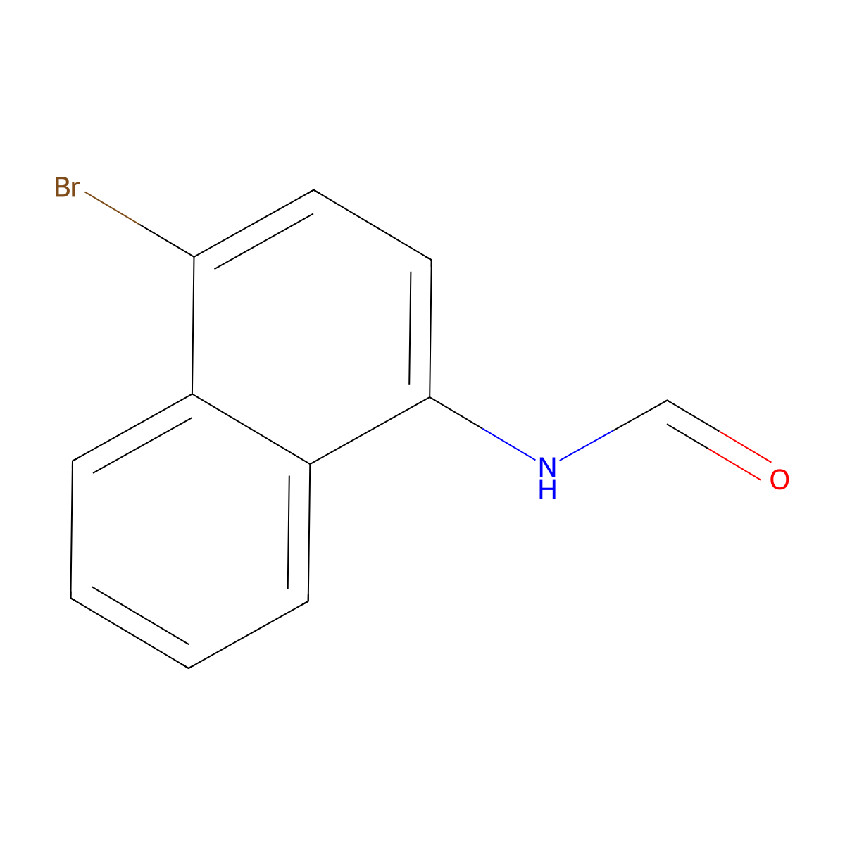 N-(4-bromonaphthalen-1-yl)formamide molecular structure, CAS 103859-95-6