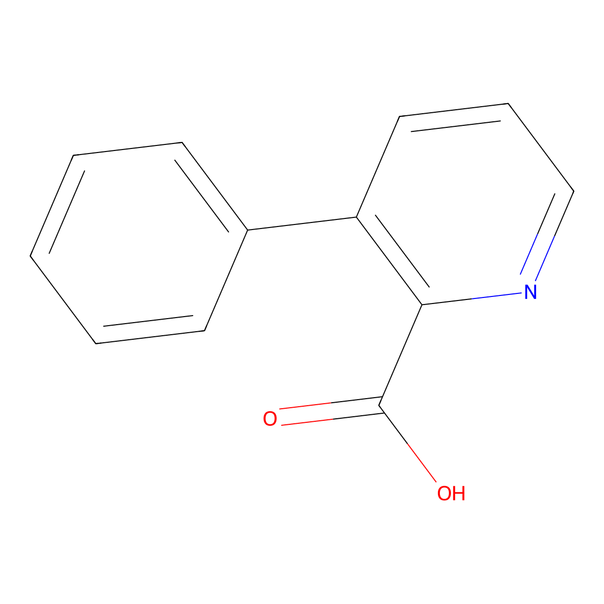 3-phenylpyridine-2-carboxylic Acid molecular structure, CAS 103863-15-6