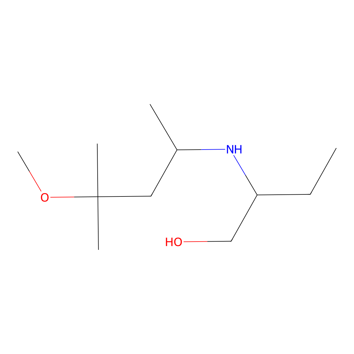 2-[(4-Methoxy-4-methylpentan-2-yl)amino]butan-1-ol molecular structure, CAS 1038696-44-4
