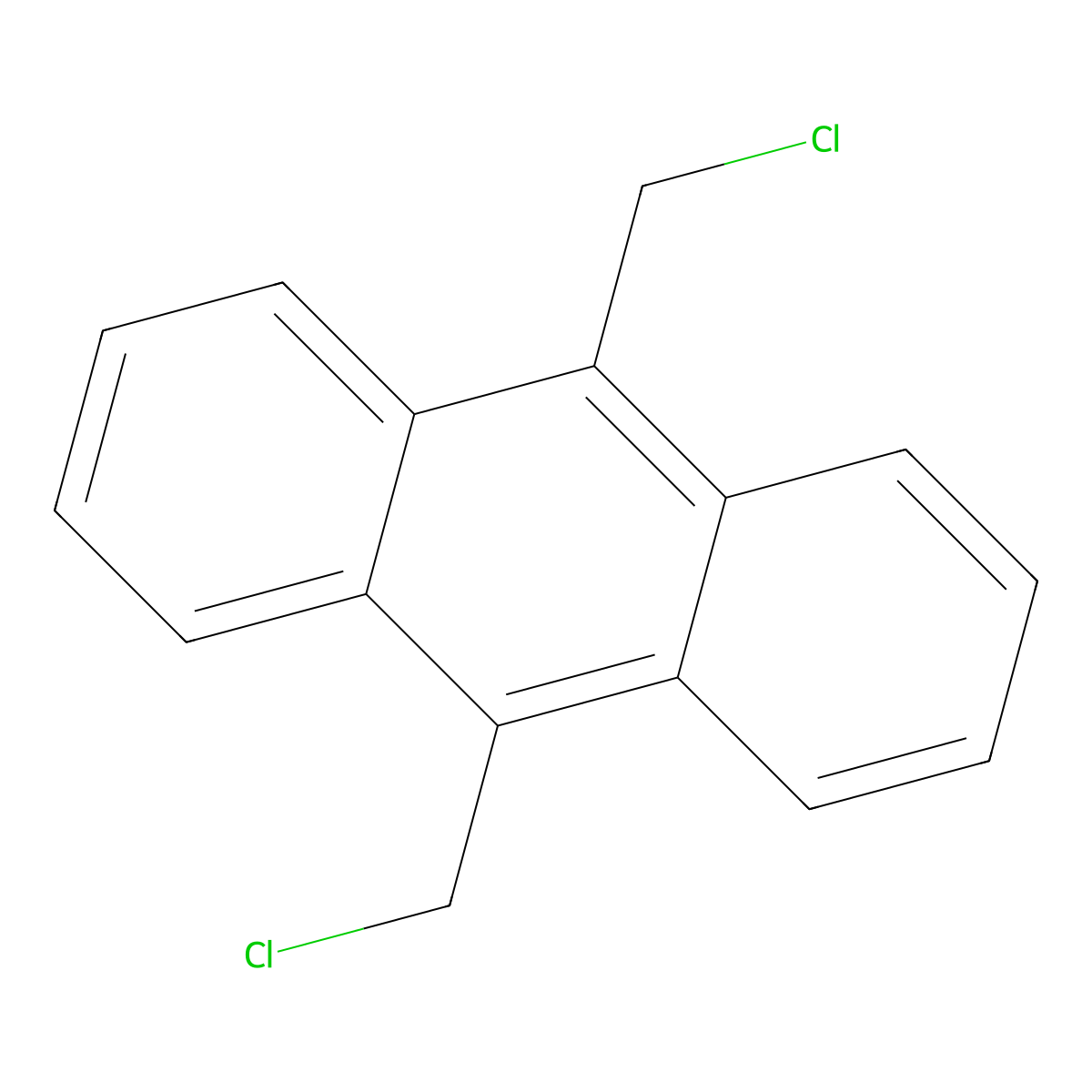 9,10-Bis(chloromethyl)anthracene molecular structure, CAS 10387-13-0
