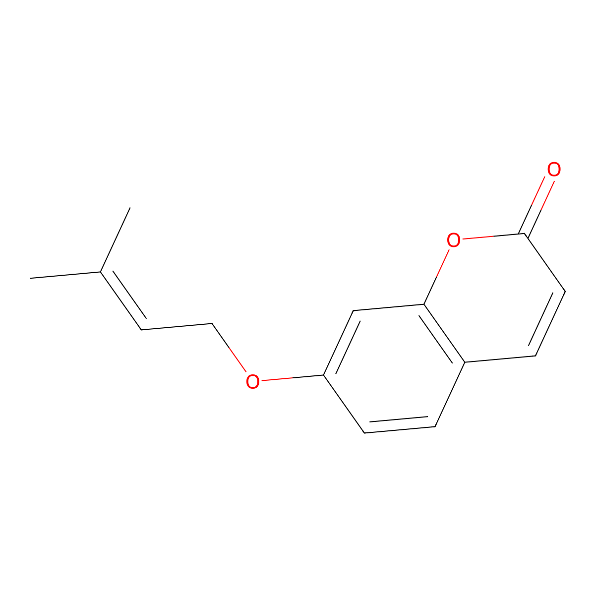 7-Prenyloxycoumarin molecular structure, CAS 10387-50-5