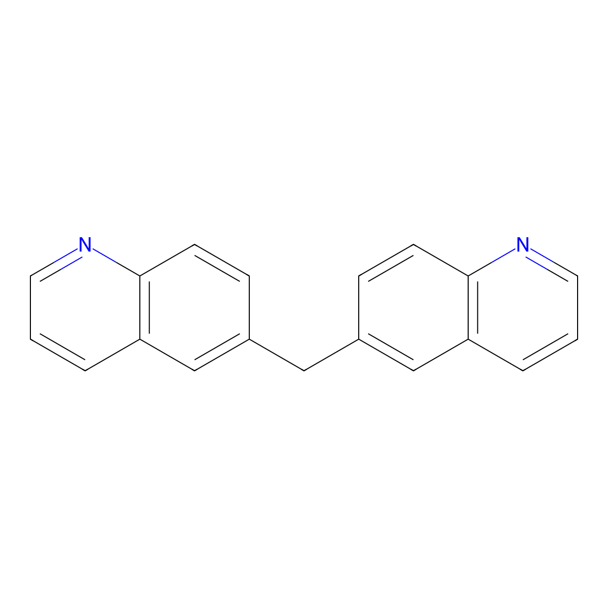 Di(quinolin-6-yl)methane molecular structure, CAS 103870-31-1