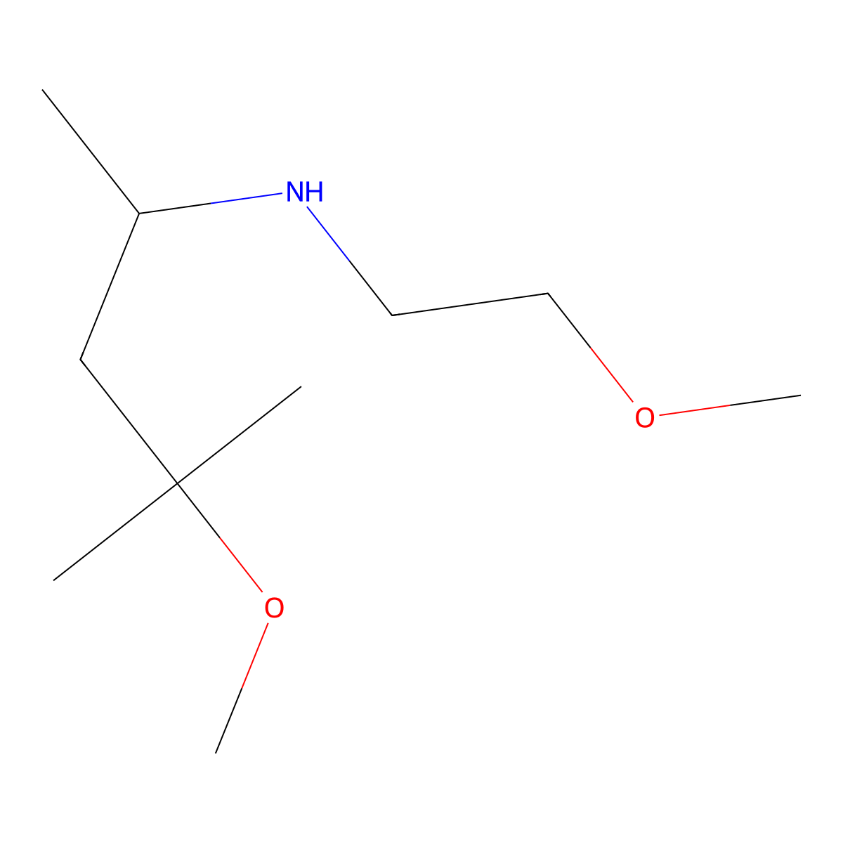 (4-Methoxy-4-methylpentan-2-yl)(2-methoxyethyl)amine molecular structure, CAS 1038707-71-9