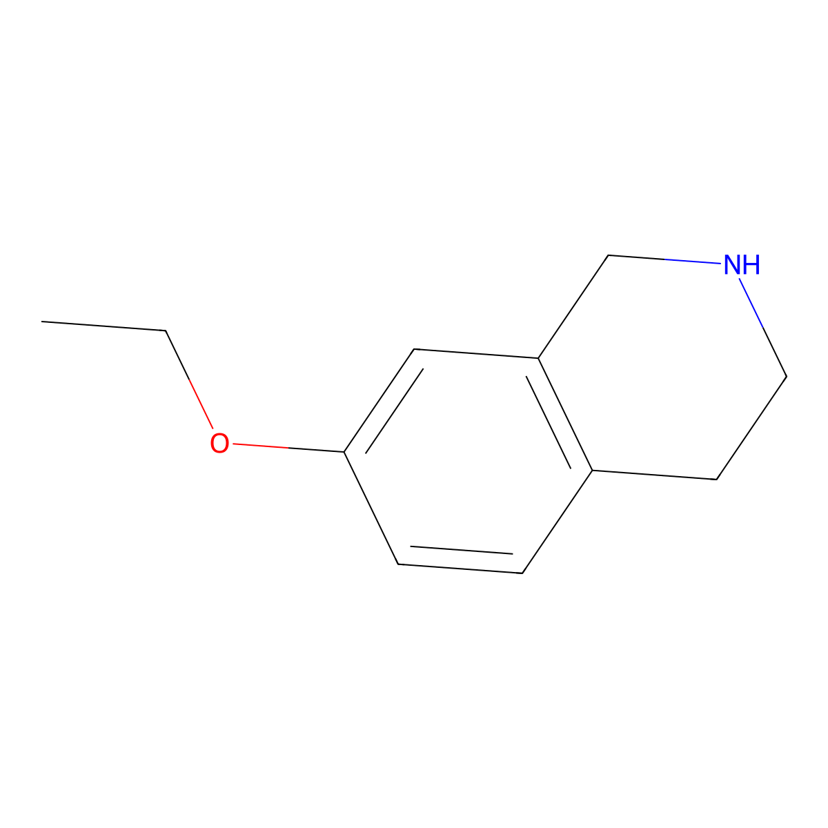 7-Ethoxy-1,2,3,4-tetrahydroisoquinoline molecular structure, CAS 1038724-24-1