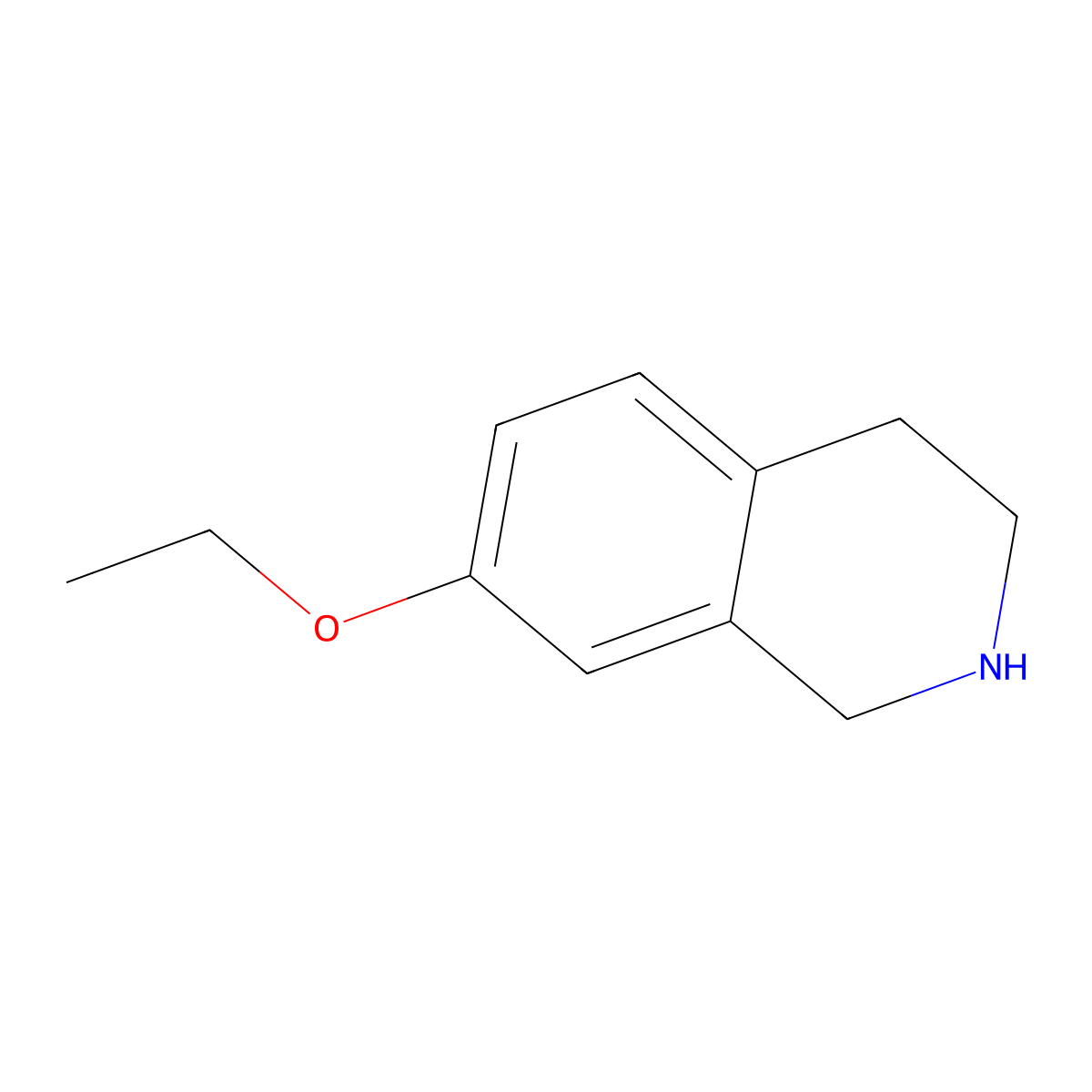 7-Ethoxy-1,2,3,4-tetrahydroisoquinoline molecular structure, CAS 1038724-24-1