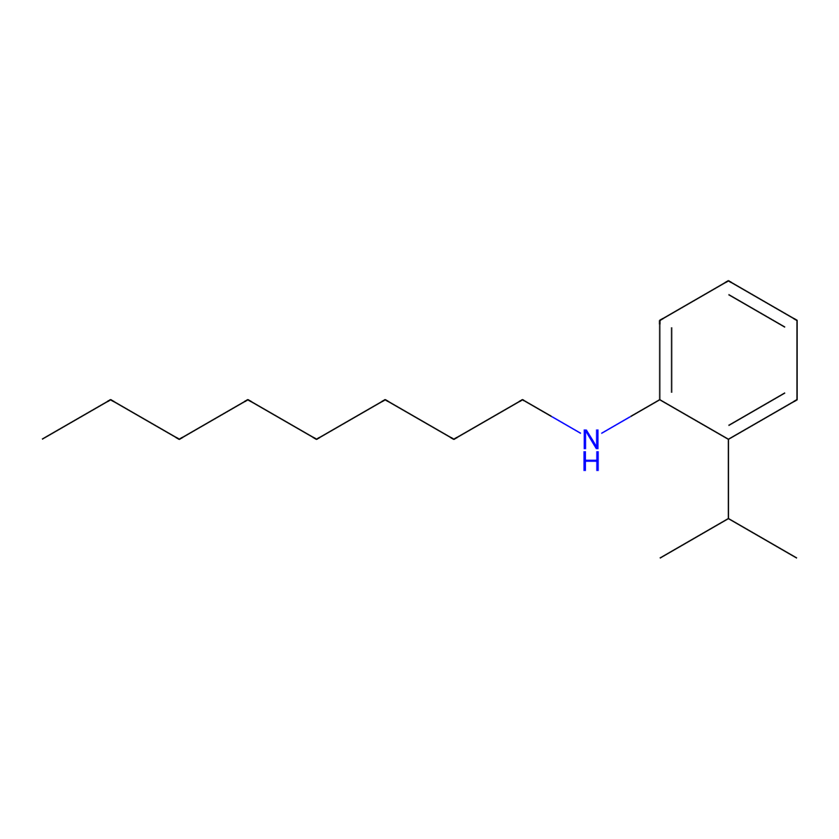 2-Isopropyl-N-octylaniline molecular structure, CAS 1038724-65-0
