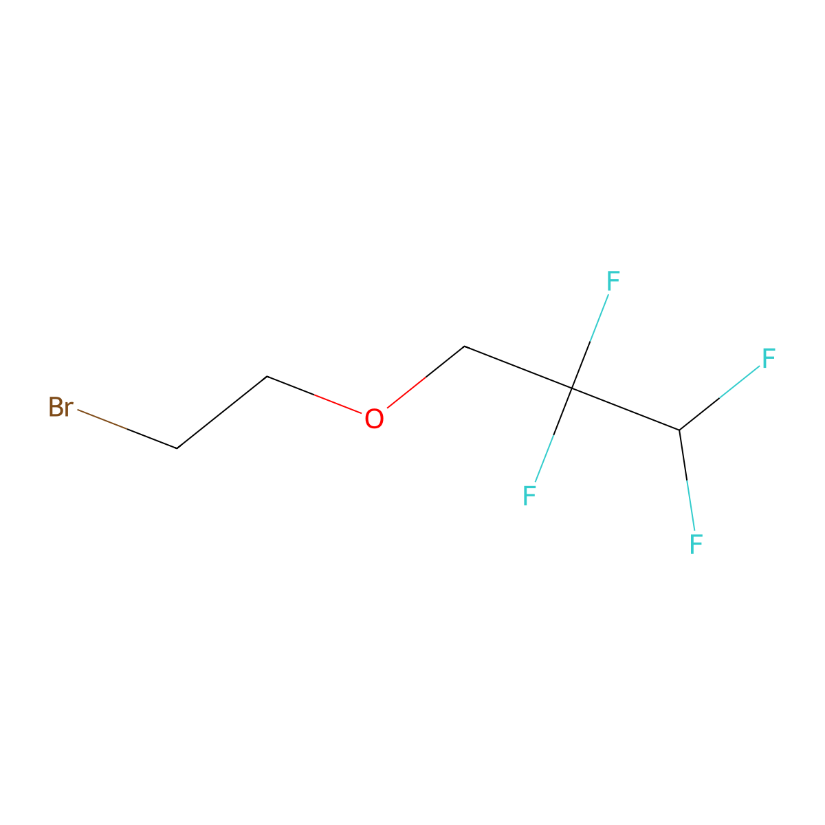 3-(2-Bromoethoxy)-1,1,2,2-tetrafluoropropane molecular structure, CAS 1038730-08-3