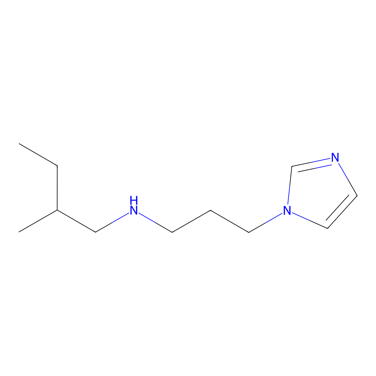 [3-(1H-Imidazol-1-yl)propyl](2-methylbutyl)amine molecular structure, CAS 1038731-17-7