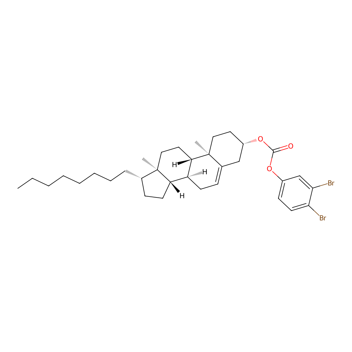 C34H48Br2O3 molecular structure, CAS 1038739-56-8