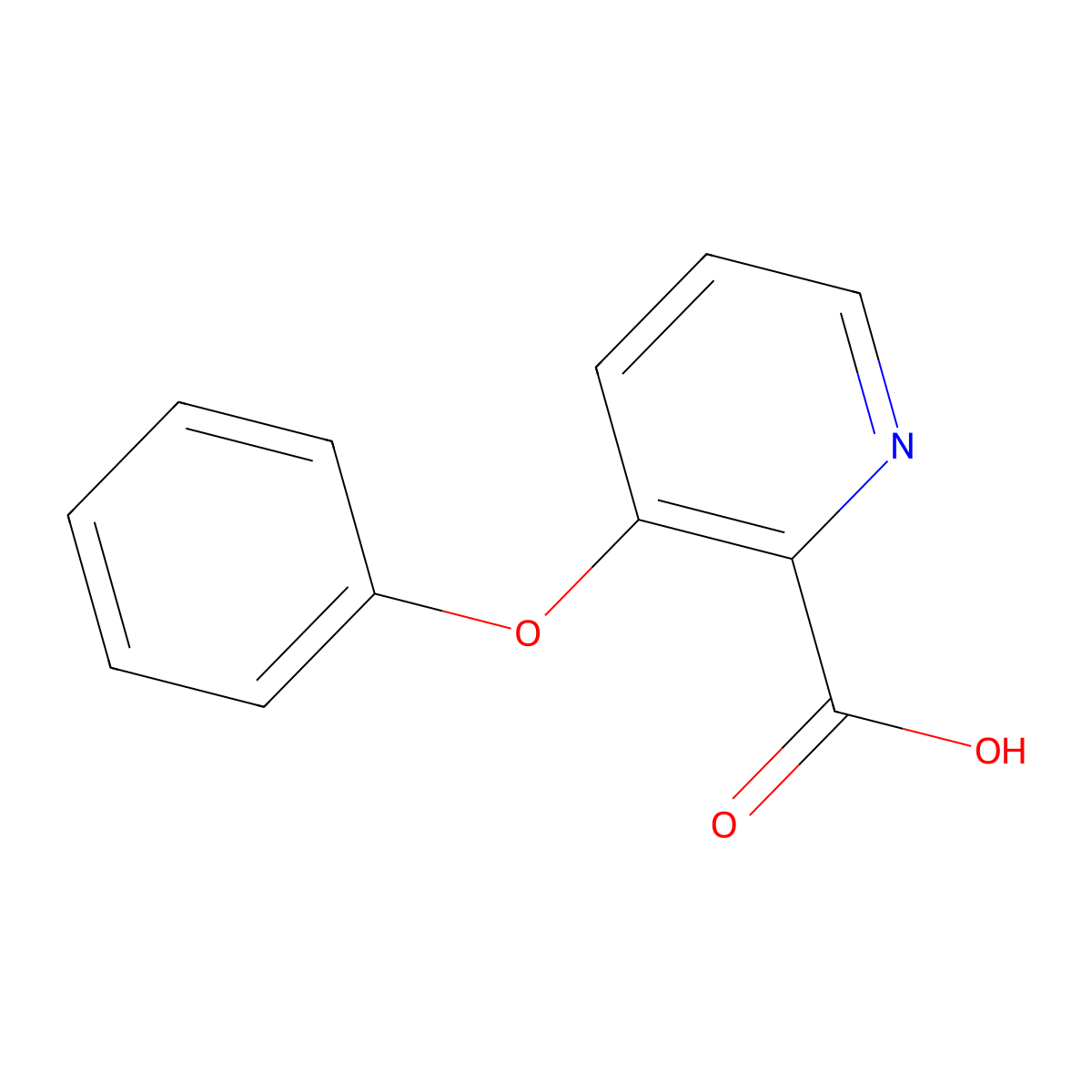 3-Phenoxypyridine-2-carboxylic acid molecular structure, CAS 103877-89-0
