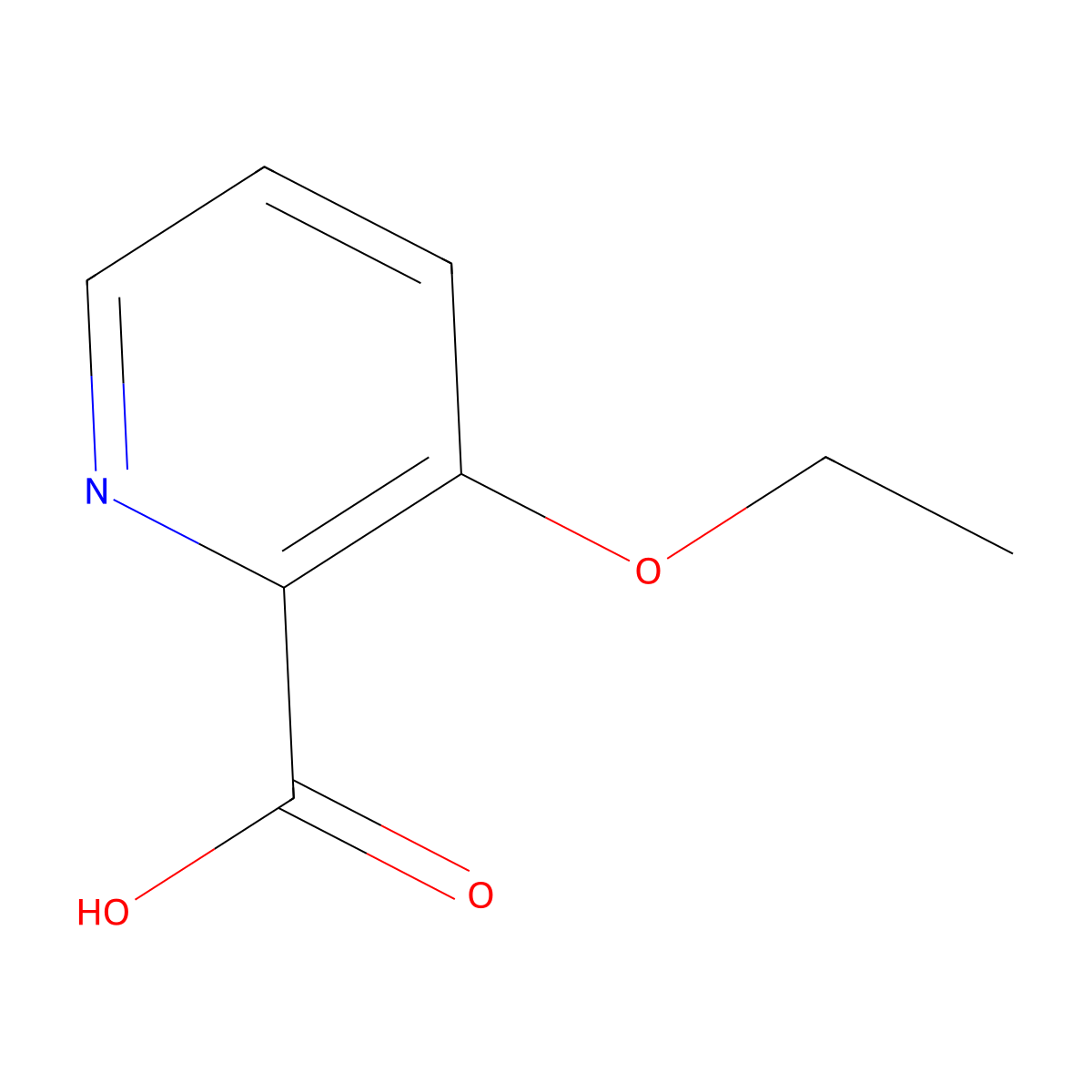 3-Ethoxypyridine-2-carboxylic acid molecular structure, CAS 103878-09-7