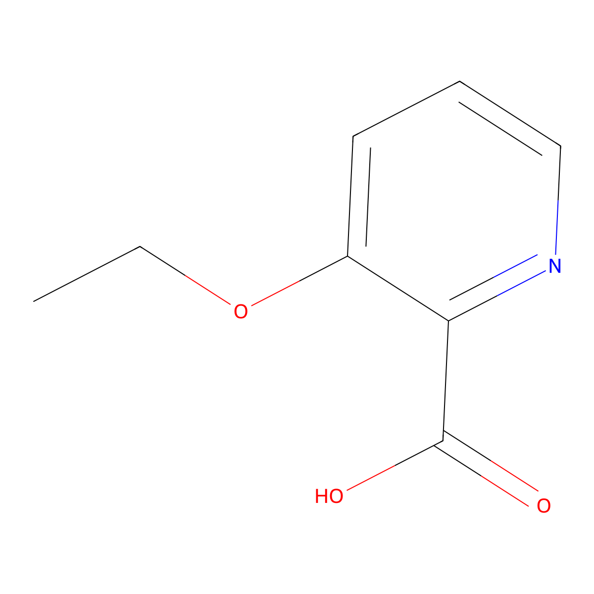3-Ethoxypyridine-2-carboxylic acid molecular structure, CAS 103878-09-7